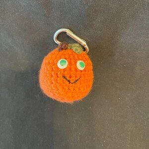 NWT Hand-Crocheted Orange Key Chain